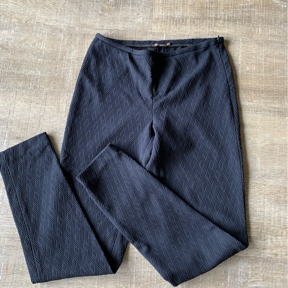 J. Mclaughlin Pull On Pants Black Women's 2 career Trouser Textured - Picture 6 of 15